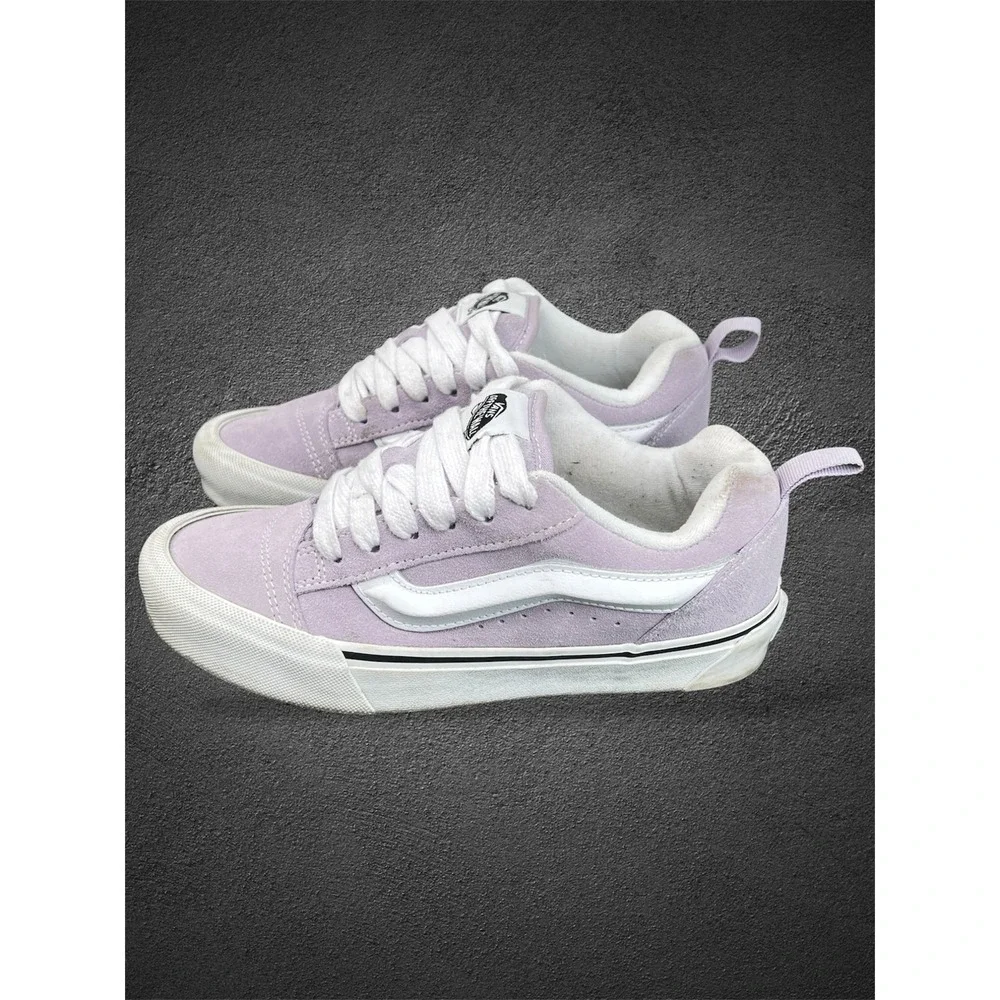 Vans Knu Skool Lavender Purple Suede Chunky Skate Shoes Womens 6 Mens 4.5 721356